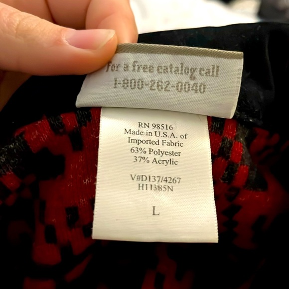 Coldwater Creek Moose Print Fleece Jacket Size Large - Picture 7 of 7